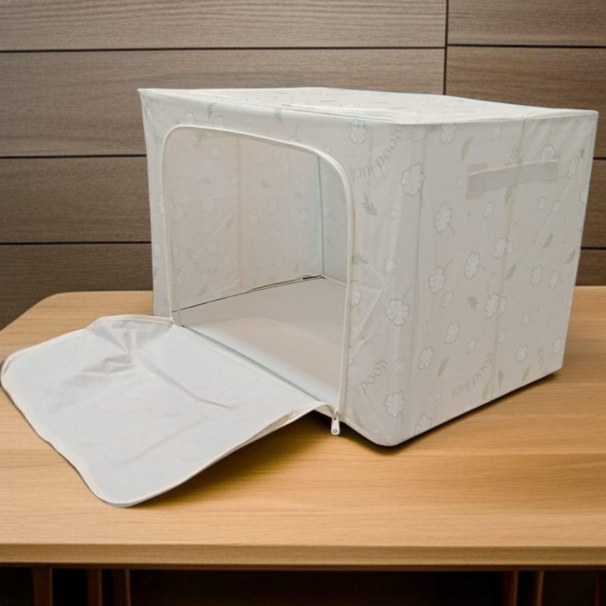 Foldable Clothes Storage Box (100L)-Light Green