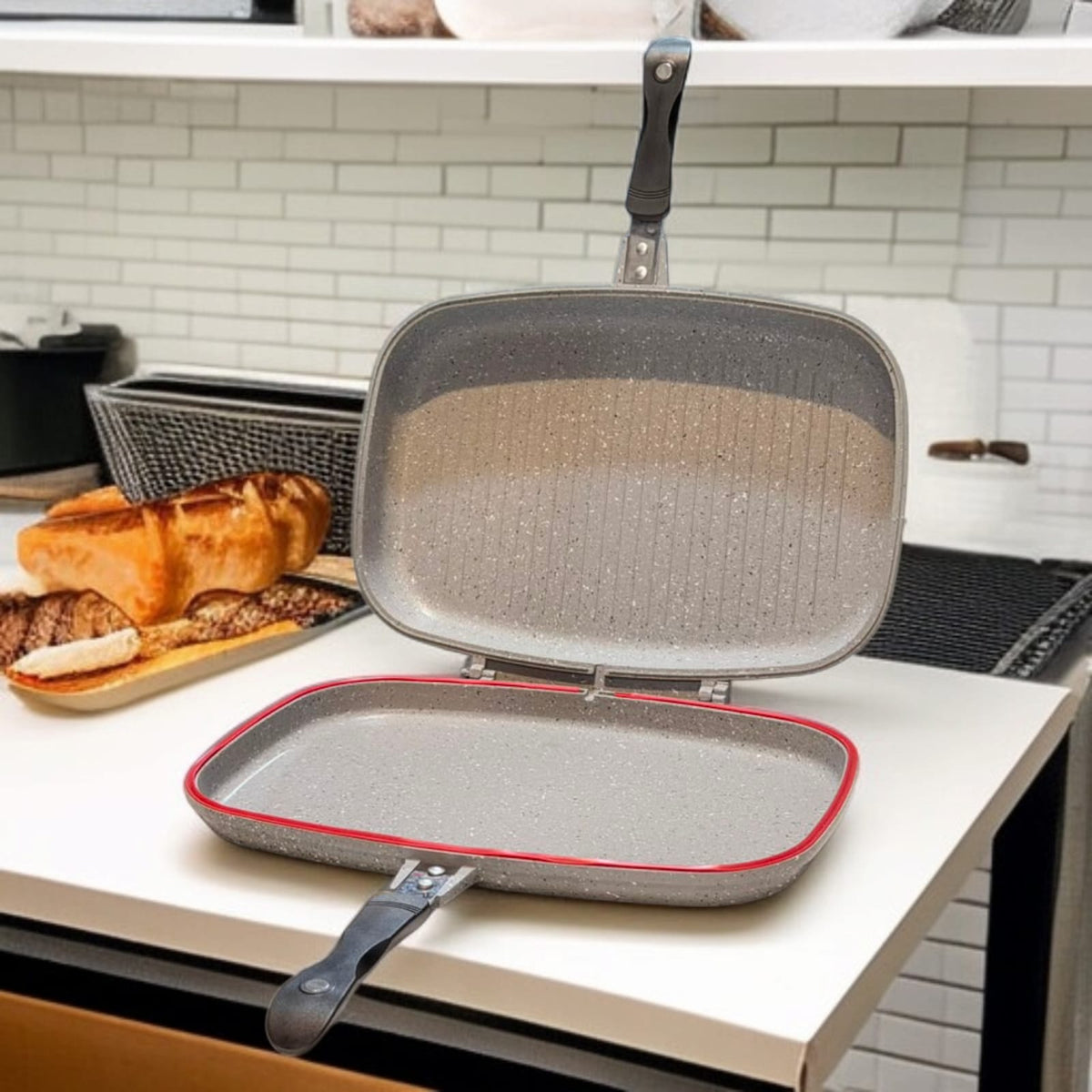 Double Sided Grill Pan 40cm-D4