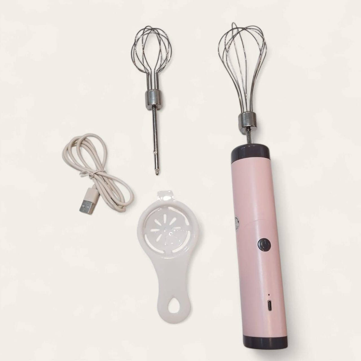 3-Speeds cordless Rechargeable Hand Mixer
