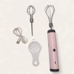3-Speeds cordless Rechargeable Hand Mixer