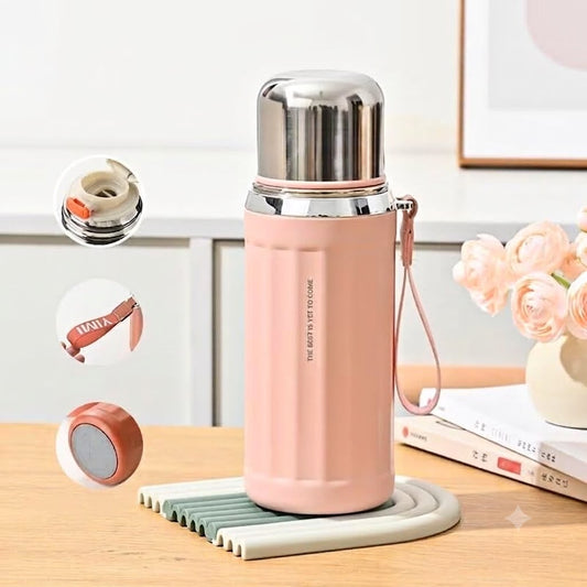Double Wall Insulated Water Bottle 530ML-Pink