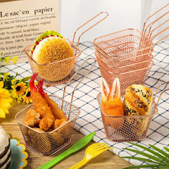 Stainless Steel French Fries Basket(Copper)