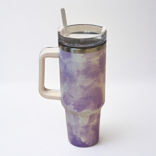 Thermos Cup & Tumbler-White Purple