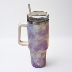 Thermos Cup & Tumbler-White Purple