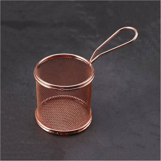 Stainless Steel French Fries Basket(Copper)