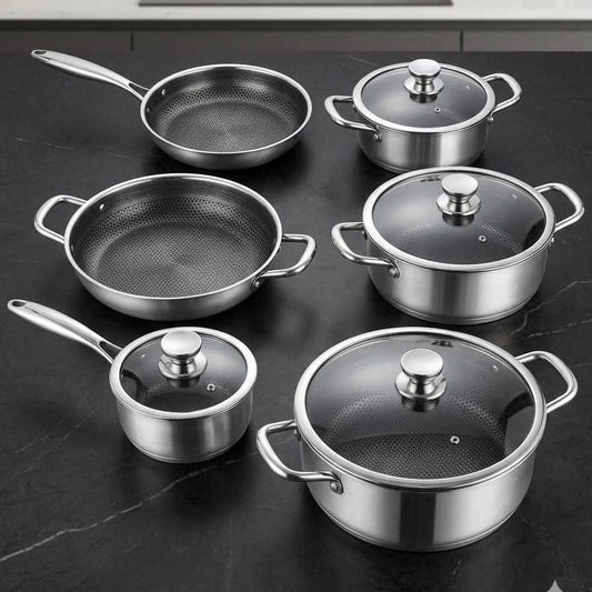 10 Pcs Stainless Steel Laser Coating Set