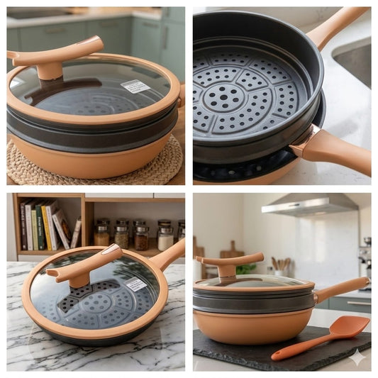 2 in 1 Steamer Wok-D1