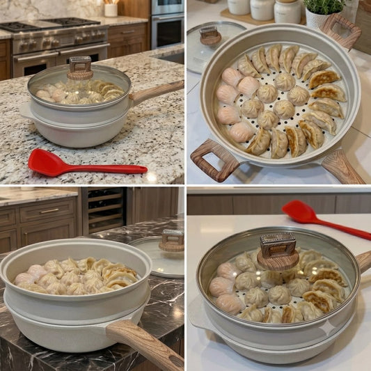 2 in 1 Steamer Wok-D4