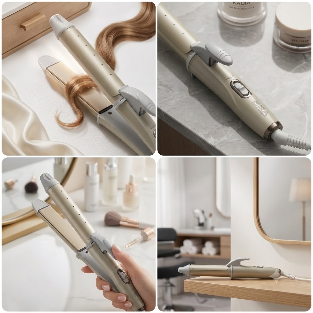 2 in 1 Hair Straightener & Curler