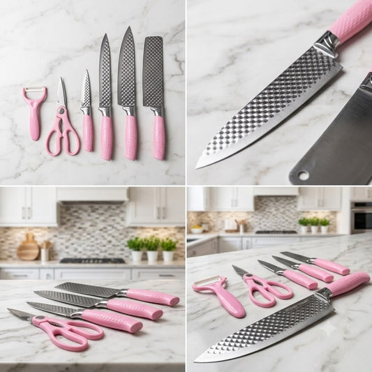 Evcrierh Corrugated Kitchen Knife Set
