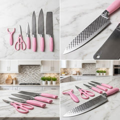 Evcrierh Corrugated Kitchen Knife Set
