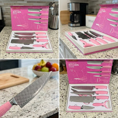 Evcrierh Corrugated Kitchen Knife Set
