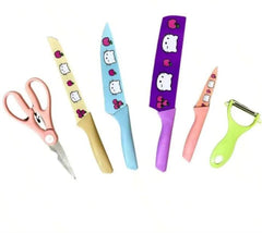 6-Piece Hello Kitty kitchen Knife Set