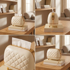 Stylish Non Slip Tissue Box D1-Offwhite