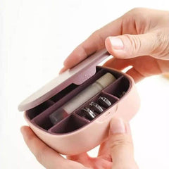 Mini Portable Travel Jewelry Box Pink
