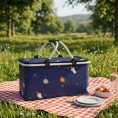 Foldable Insulated Picnic Basket-D15