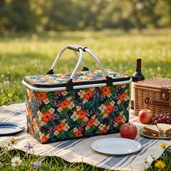 Foldable Insulated Picnic Basket-D14