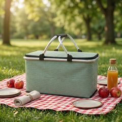 Foldable Insulated Picnic Basket-D12