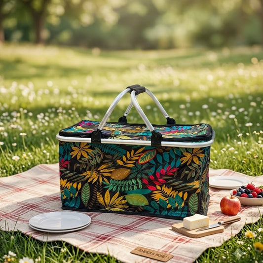 Foldable Insulated Picnic Basket-D10