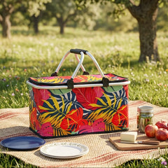Foldable Insulated Picnic Basket-D11