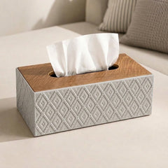 Decorative Tissue Box-Grey