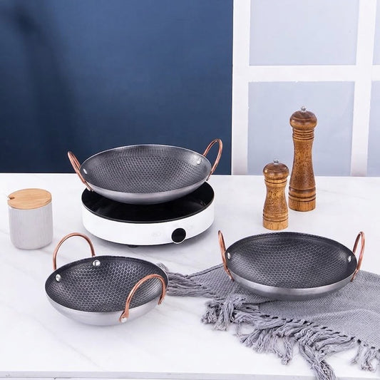 Laser Coating Non-Stick Wok