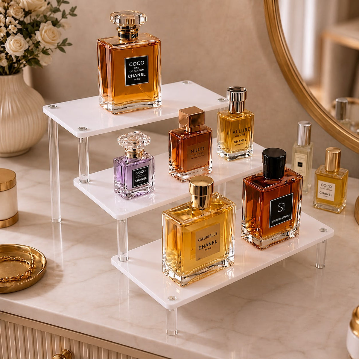3 Tier Perfume Storage Rack