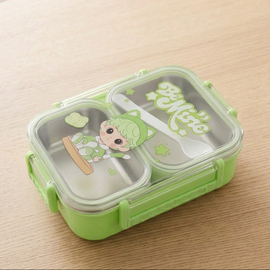 Two Partition Stainless Steel Lunch Box