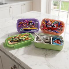Two Compartment Stainless Steel Lunch Box