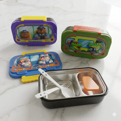 Two Compartment Stainless Steel Lunch Box
