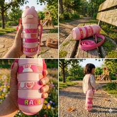 Rabbit Puzzle Design Water Bottle