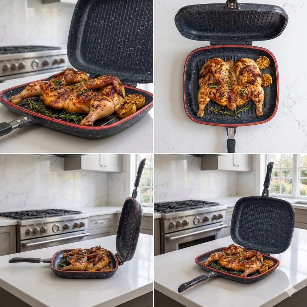 Dessini Double Sided Grill Pan 40cm-Black
