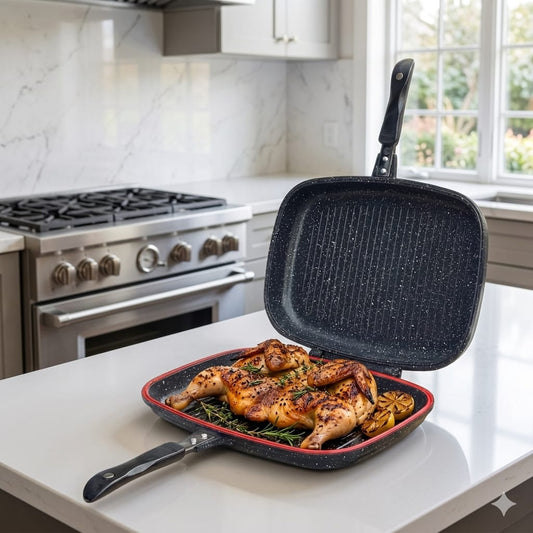 Dessini Double Sided Grill Pan 36cm (Black)