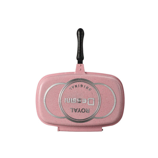 Dessini Double Sided Grill Pan 36cm (Light Pink)
