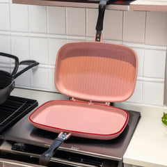 Dessini Double Sided Grill Pan 36cm (Light Pink)