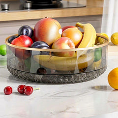 Acrylic Multipurpose Glacier Rotating Tray-Dark Grey