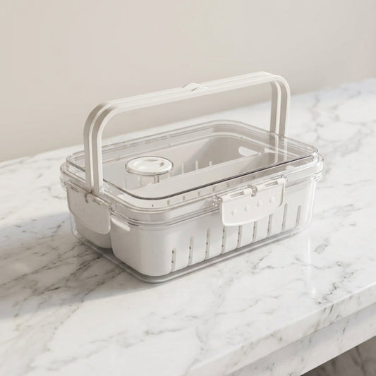 2 Grid Rectangle Snack Storage Box