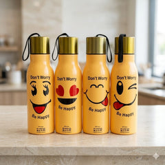 kleeyo Sport Water Bottle Yellow (emoji) 550ml