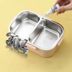 2 Compartment Lunch Box-Pink