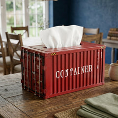 Metal Tissue Box (Container Shaped)