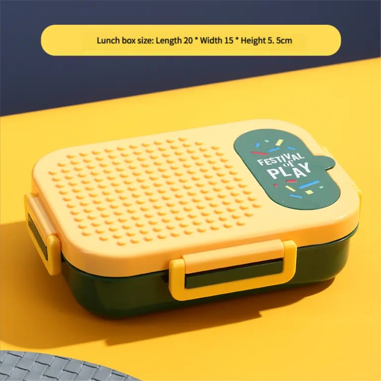Festival Play 2 Slot Stainless Steel Lunch Box