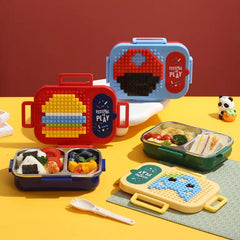 Festival Play 2 Slot Stainless Steel Lunch Box
