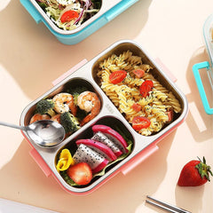 3 Compartment Stainless Steel Lunch Box