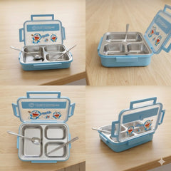 3 Compartment Stainless Steel Lunch Box