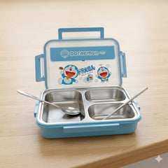 3 Compartment Stainless Steel Lunch Box