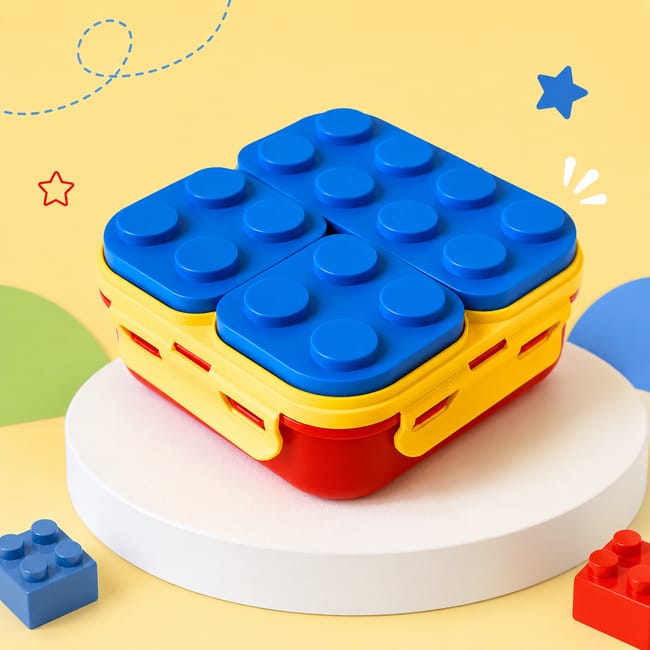3 Compartment Lunch Box Blocks