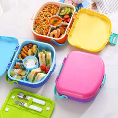 4-Compartment Portable lunch Box