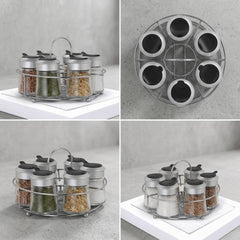 Spice Jar 7pc Set With Stand