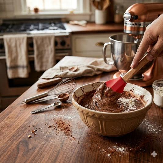 Wooden Handle Silicone Scraper