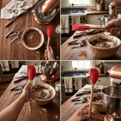 Wooden Handle Silicone Scraper